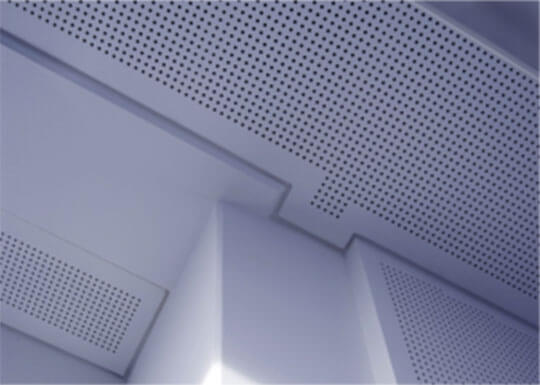 Acoustic Ceiling And Perforated Plasterboard V Cut