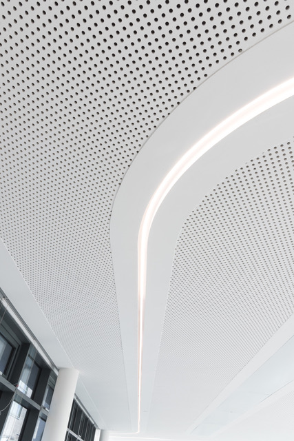 Menia Science Park - acoustic plasterboard ceiling