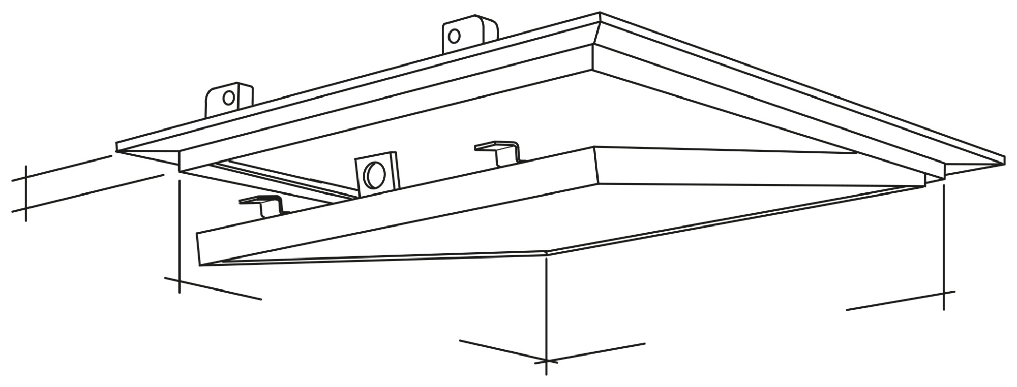 400 × 400 Moisture Resistant Plasterboard Access Panel - Fixpro Silver - Image 5